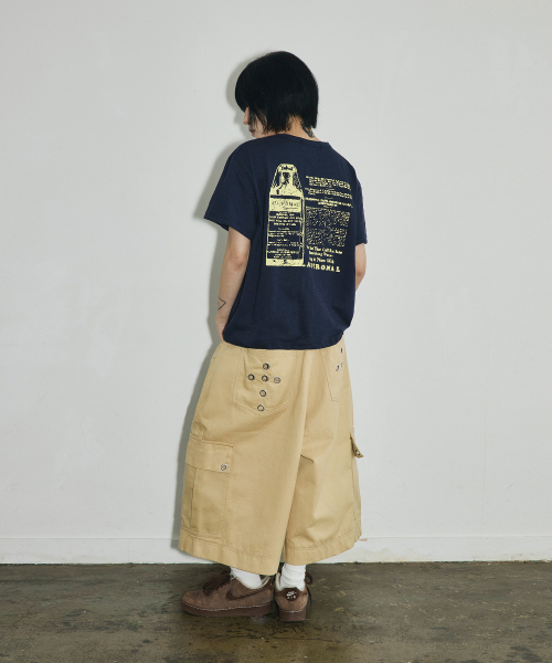 SCALLYWAG（スカリーワグ）の「クロスアイレットワイドカーゴバミューダパンツ[ベージュ]（その他パンツ・レディース・その他・SMALL/MEDIUM/LARGE）」の7枚目の写真