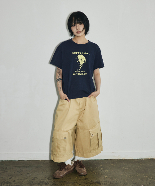 SCALLYWAG（スカリーワグ）の「クロスアイレットワイドカーゴバミューダパンツ[ベージュ]（その他パンツ・レディース・その他・SMALL/MEDIUM/LARGE）」の9枚目の写真