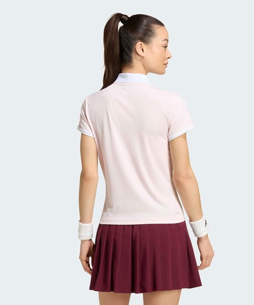 adidas（アディダス）の「テニス クラシック ポロシャツ / アディダス adidas（ポロシャツ・レディース・ピンク・XX-LARGE/LARGE/MEDIUM/SMALL/X-LARGE）」の2枚目の写真