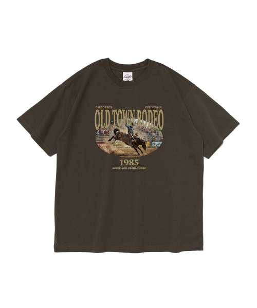 CARGOBROS FOR WOMAN(カーゴブロスフォーウィメン)の「オールドタウンロデオ 半袖Tシャツ (カーキ)(Tシャツ/カットソー・レディース・その他・SMALL/MEDIUM/LARGE/X-LARGE/2XL)」の2枚目の写真