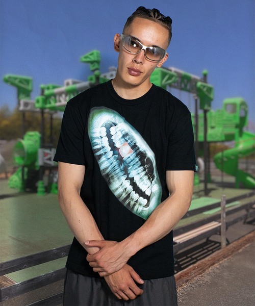 SAGE（セージ）の「SAGE / セイジ Panoramic Tee（Tシャツ/カットソー・メンズ・ブラック・LARGE/MEDIUM）」の7枚目の写真
