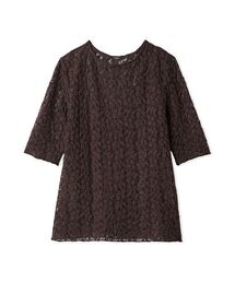 フラワーレース半袖Tシャツ