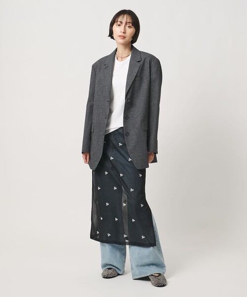 UNITED ARROWS(ユナイテッドアローズ)の「CANGIOLI テーラードジャケット(テーラードジャケット・レディース・ダークグレー・36/38)」の4枚目の写真