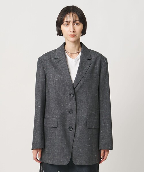 UNITED ARROWS(ユナイテッドアローズ)の「CANGIOLI テーラードジャケット(テーラードジャケット・レディース・ダークグレー・36/38)」の6枚目の写真