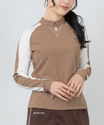 <LADIES>襟付き配色プルオーバー