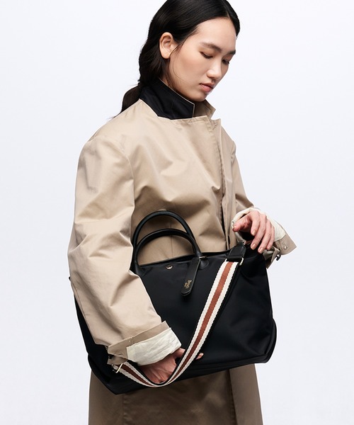 Breath TOPKAPI(ブレストプカピ)の「【Breath TOPKAPI】38mm ストライプテープショルダー ベルト(ショルダーバッグ・レディース・ネイビー/イエロー/ブラック/グリーン・FREE)」の5枚目の写真