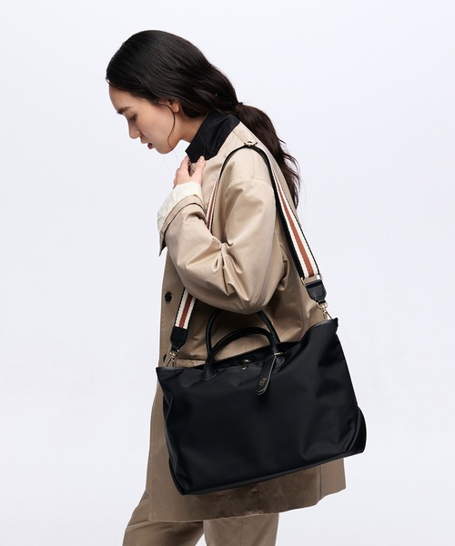 Breath TOPKAPI(ブレストプカピ)の「【Breath TOPKAPI】38mm ストライプテープショルダー ベルト(ショルダーバッグ・レディース・ネイビー/イエロー/ブラック/グリーン・FREE)」の6枚目の写真