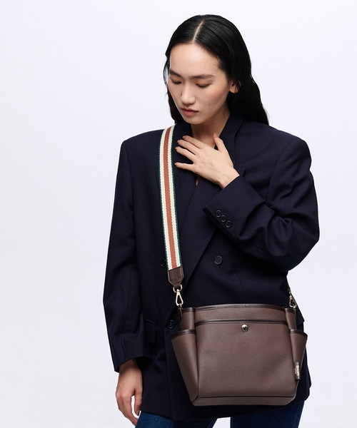 Breath TOPKAPI(ブレストプカピ)の「【Breath TOPKAPI】38mm ストライプテープショルダー ベルト(ショルダーバッグ・レディース・ネイビー/イエロー/ブラック/グリーン・FREE)」の7枚目の写真