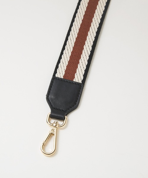 Breath TOPKAPI(ブレストプカピ)の「【Breath TOPKAPI】38mm ストライプテープショルダー ベルト(ショルダーバッグ・レディース・ネイビー/イエロー/ブラック/グリーン・FREE)」の14枚目の写真