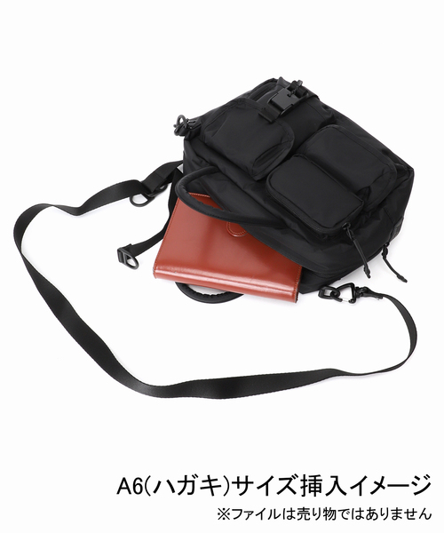 Spick & Span（スピックアンドスパン）の「《新色有り / 追加》別注 BAICYCLON MULTI POCKETS MINI BOSTON BAG*（ボストンバッグ・レディース・ブラック/ブラウン・FREE）」の10枚目の写真