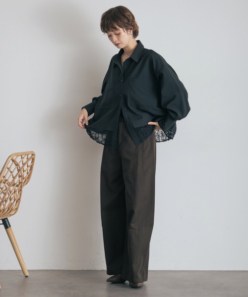 Yeoun(ヨウン)の「裾レースジャケット(その他アウター・レディース・チャコールグレー/ブラック・M)」の19枚目の写真