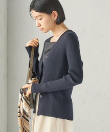 〈手洗い可能〉シルク ウール Vネック カーディガン