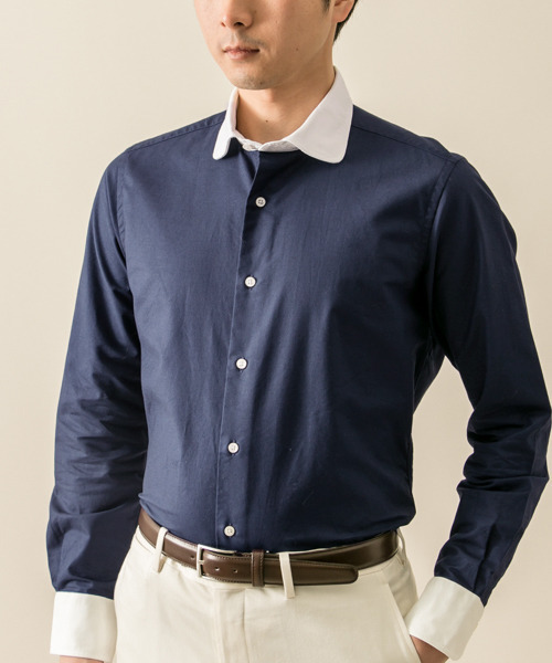 URBAN RESEARCH DOORS MENS（アーバンリサーチ ドアーズ メンズ）の「LIFE STYLE TAILOR ラウンドクレリック オックスフォ（シャツ/ブラウス・メンズ・ネイビー・41/39/38/40）」の14枚目の写真