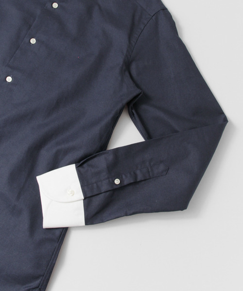 URBAN RESEARCH DOORS MENS（アーバンリサーチ ドアーズ メンズ）の「LIFE STYLE TAILOR ラウンドクレリック オックスフォ（シャツ/ブラウス・メンズ・ネイビー・41/39/38/40）」の7枚目の写真