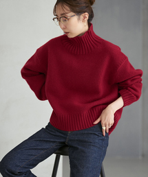ウールカシミヤタートルネックプルオーバー