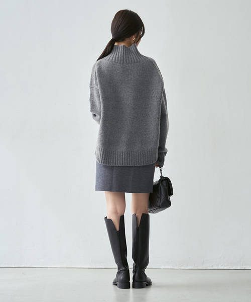 Noble（ノーブル）の「ウールカシミヤタートルネックプルオーバー（ニット/セーター・レディース・アイボリー/グレー/レッド・FREE）」の17枚目の写真