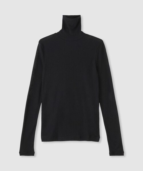 allureville(アルアバイル)の「◇シアーテレコプルオーバー(Tシャツ/カットソー・レディース・ホワイト/ブラック・2)」の2枚目の写真