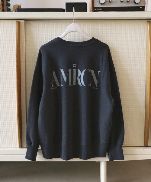 AMERICANA（アメリカーナ）の「AMERICANA × Firsthand/アメリカーナ 別注 裏毛 プリント クルーネック スウェット【限定展開】（スウェット・レディース・オフホワイト/ブラウン系その他/スミクロ・FREE）」の10枚目の写真