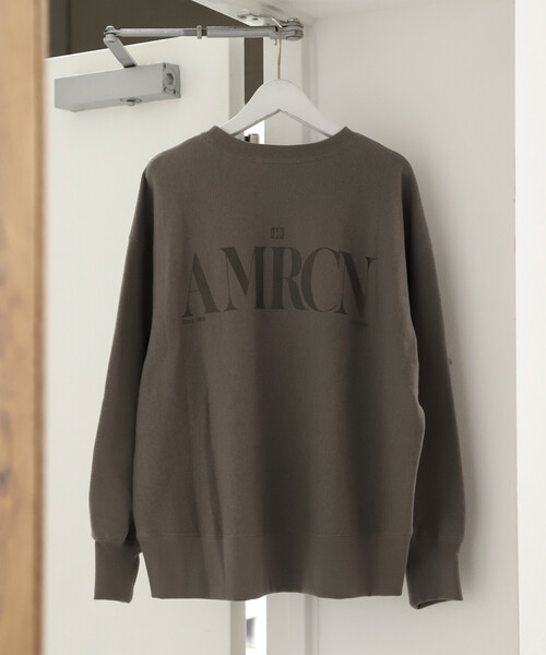 AMERICANA（アメリカーナ）の「AMERICANA × Firsthand/アメリカーナ 別注 裏毛 プリント クルーネック スウェット【限定展開】（スウェット・レディース・オフホワイト/ブラウン系その他/スミクロ・FREE）」の15枚目の写真