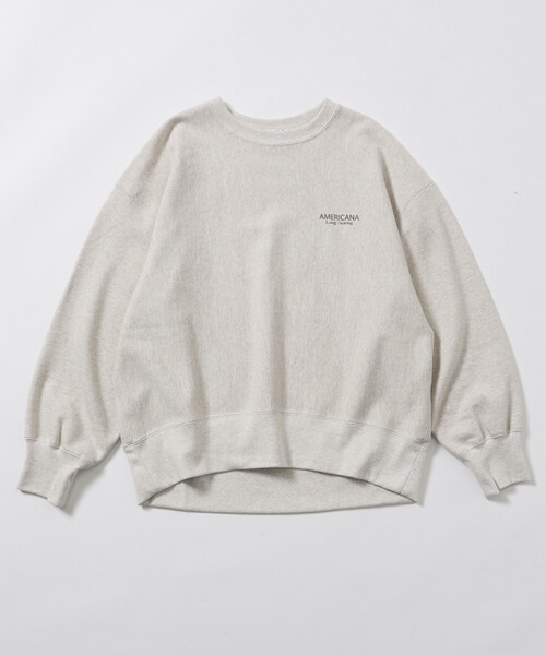 AMERICANA（アメリカーナ）の「AMERICANA × Firsthand/アメリカーナ 別注 裏毛 プリント クルーネック スウェット【限定展開】（スウェット・レディース・オフホワイト/ブラウン系その他/スミクロ・FREE）」の17枚目の写真