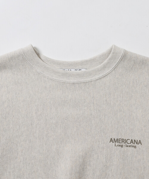 AMERICANA（アメリカーナ）の「AMERICANA × Firsthand/アメリカーナ 別注 裏毛 プリント クルーネック スウェット【限定展開】（スウェット・レディース・オフホワイト/ブラウン系その他/スミクロ・FREE）」の18枚目の写真