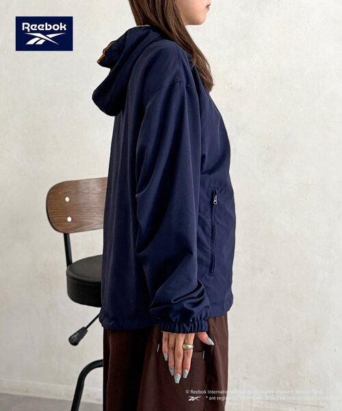Reebok(リーボック)の「【Reebok】リバーシブルフーディジャケット(ブルゾン・メンズ・ブラック/ブラウン/ネイビー・MEDIUM/LARGE)」の5枚目の写真