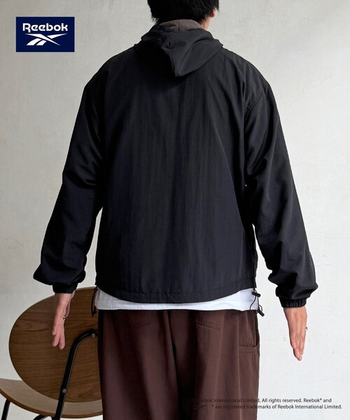 Reebok(リーボック)の「【Reebok】リバーシブルフーディジャケット(ブルゾン・メンズ・ブラック/ブラウン/ネイビー・MEDIUM/LARGE)」の9枚目の写真