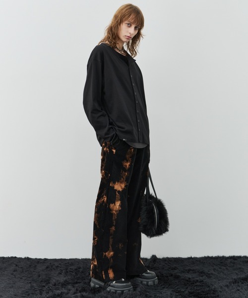AIVER(アイバー)の「AIVER ブリーチベロアフレアパンツ(スウェットパンツ・メンズ・スモークグレー/ブラック・LARGE/MEDIUM/SMALL)」の19枚目の写真