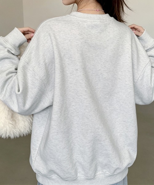 LEMOA（レモア）の「レトロキャットデザインプリントスウェット（スウェット・レディース・アッシュグレー・X-LARGE/LARGE/MEDIUM）」の9枚目の写真