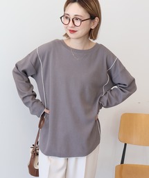 AMERICAN HOLIC | 【WEB限定】ワッフル配色メロープルオーバー(Tシャツ/カットソー)