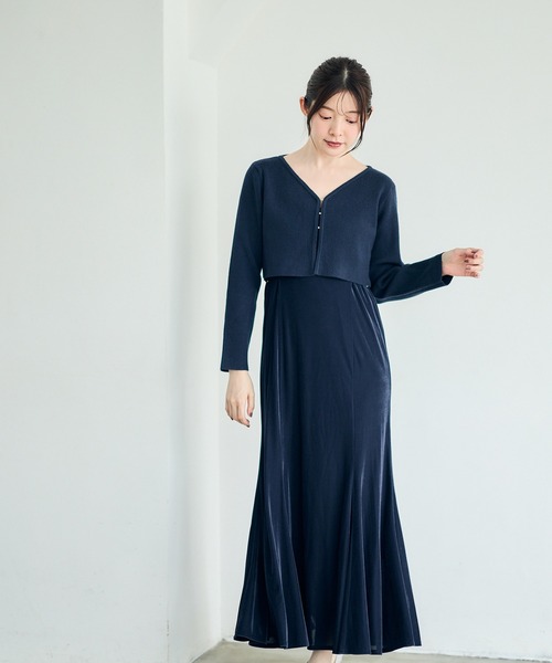 12Twelve Agenda(トゥエルブ アジェンダ)の「Vネッククロップドリブニットカーディガン(カーディガン/ボレロ・レディース・ブラック/ブラウン/ダークブラウン/ネイビー・M)」の19枚目の写真