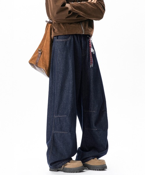CORPUS TOKYO(コーパス トーキョー)の「ニーダーツワイドワンウォッシュデニム(デニムパンツ・メンズ・ブラック/ブルー・1/2/3/4)」の10枚目の写真