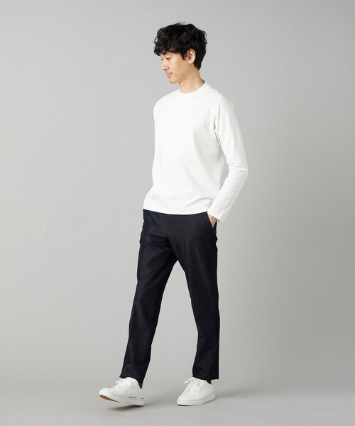 COMME CA MEN(コムサメン)の「【セットアップ対応】デニムライクジャージー テーパードパンツ(その他パンツ・メンズ・ネイビー/ダークブラウン・M/L/S)」の6枚目の写真