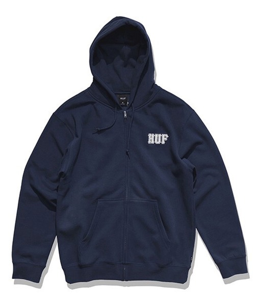 HUF(ハフ)の「HUF クラシックロゴパーカー(パーカー・メンズ・ブラック/ネイビー/チョコ・LARGE/MEDIUM)」の3枚目の写真