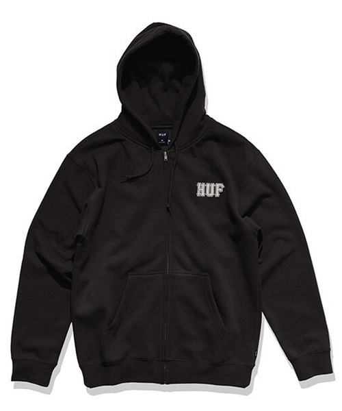 HUF(ハフ)の「HUF クラシックロゴパーカー(パーカー・メンズ・ブラック/ネイビー/チョコ・LARGE/MEDIUM)」の1枚目の写真
