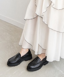 ペイズリーエンボス レザー コイン ローファー / London Shoe Make Oxford and Derby 9917