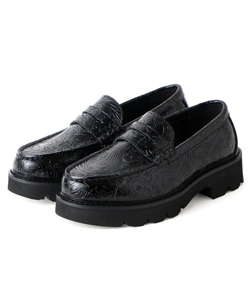 London Shoe Make(ロンドンシューメイク)の「ペイズリーエンボス レザー コイン ローファー / London Shoe Make Oxford and Derby 9917(ローファー・レディース・ブラック・UK6/UK5.5/UK5/UK4.5/UK6.5)」の11枚目の写真