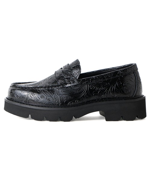 London Shoe Make(ロンドンシューメイク)の「ペイズリーエンボス レザー コイン ローファー / London Shoe Make Oxford and Derby 9917(ローファー・レディース・ブラック・UK6/UK5.5/UK5/UK4.5/UK6.5)」の13枚目の写真