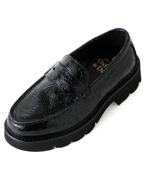 London Shoe Make(ロンドンシューメイク)の「ペイズリーエンボス レザー コイン ローファー / London Shoe Make Oxford and Derby 9917(ローファー・レディース・ブラック・UK6/UK5.5/UK5/UK4.5/UK6.5)」の14枚目の写真