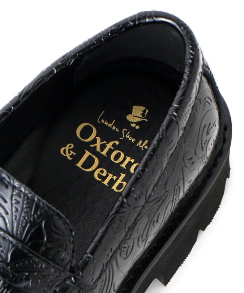 London Shoe Make(ロンドンシューメイク)の「ペイズリーエンボス レザー コイン ローファー / London Shoe Make Oxford and Derby 9917(ローファー・レディース・ブラック・UK6/UK5.5/UK5/UK4.5/UK6.5)」の17枚目の写真
