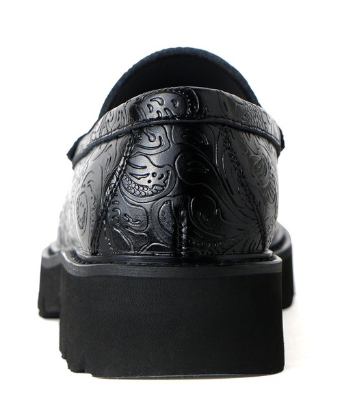 London Shoe Make(ロンドンシューメイク)の「ペイズリーエンボス レザー コイン ローファー / London Shoe Make Oxford and Derby 9917(ローファー・レディース・ブラック・UK6/UK5.5/UK5/UK4.5/UK6.5)」の18枚目の写真