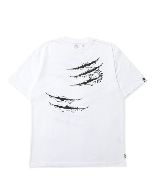 EXAMPLE（エグザンプル）の「EXAMPLE BEAST CLAW TEE（Tシャツ/カットソー・メンズ・ホワイト×グリーン/ホワイト×ブルー・XL/L/XXL）」の4枚目の写真