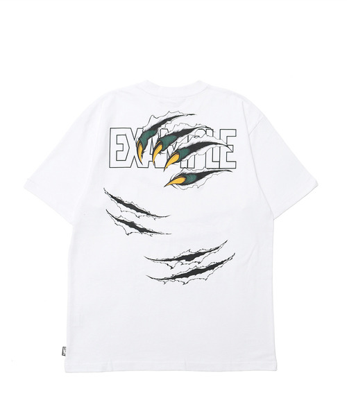 EXAMPLE（エグザンプル）の「EXAMPLE BEAST CLAW TEE（Tシャツ/カットソー・メンズ・ホワイト×グリーン/ホワイト×ブルー・XL/L/XXL）」の5枚目の写真