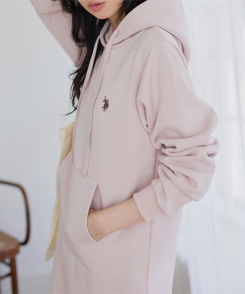 U.S. POLO ASSN.（ユーエスポロアッスン）の「[ U.S. POLO ASSN. ] 選べるタイプ 裏起毛ワンピース（ワンピース・レディース・ブラック/ネイビー/ピンク/ブラック系/ネイビー系/ピンク系・M/PM）」の17枚目の写真