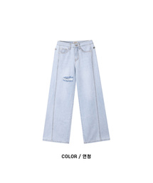 [W] ミスシェイプワイドジーンズ