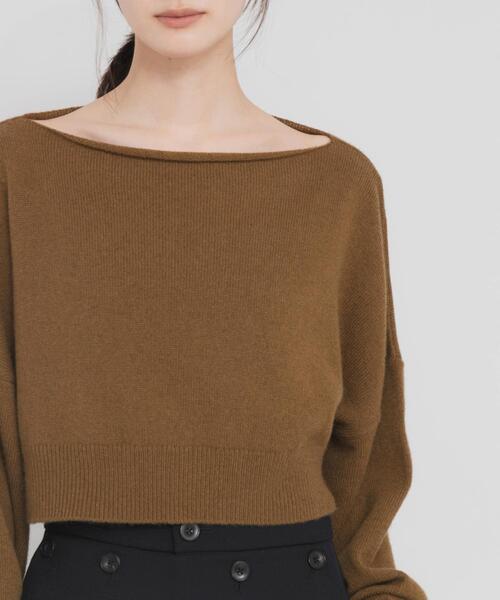 URBAN RESEARCH（アーバンリサーチ）の「new basic　HIGH RIDGE KNIT（ニット/セーター・レディース・ブラック/ライトカーキ・FREE）」の9枚目の写真
