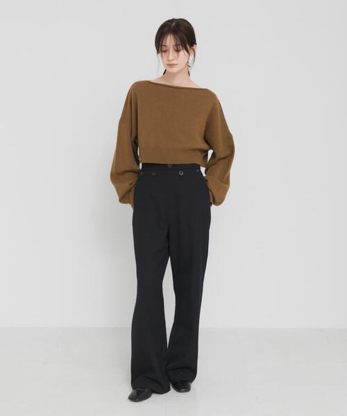 URBAN RESEARCH（アーバンリサーチ）の「new basic　HIGH RIDGE KNIT（ニット/セーター・レディース・ブラック/ライトカーキ・FREE）」の17枚目の写真