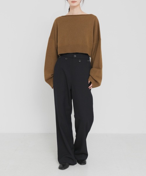 URBAN RESEARCH（アーバンリサーチ）の「new basic　HIGH RIDGE KNIT（ニット/セーター・レディース・ブラック/ライトカーキ・FREE）」の7枚目の写真