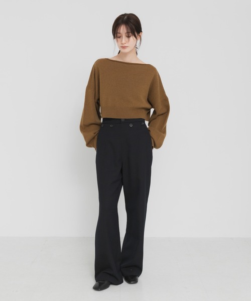 URBAN RESEARCH（アーバンリサーチ）の「new basic　HIGH RIDGE KNIT（ニット/セーター・レディース・ブラック/ライトカーキ・FREE）」の8枚目の写真