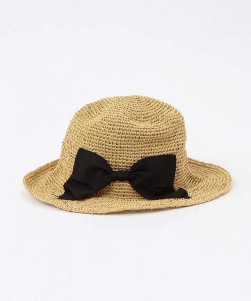 Another Edition（アナザーエディション）の「リボンハット/ aeBFC PPR RBN HAT◆（ハット・レディース・ブラウン/ナチュラル・フリー）」の9枚目の写真